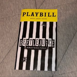 Beetlejuice Broadway September Playbill